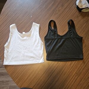 SHEIN Black and White Tank Tops